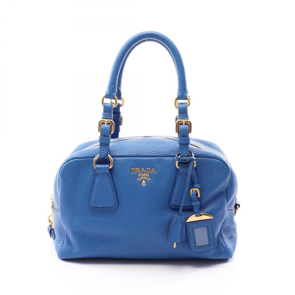 Prada Vitello Daino Handbag leather blue